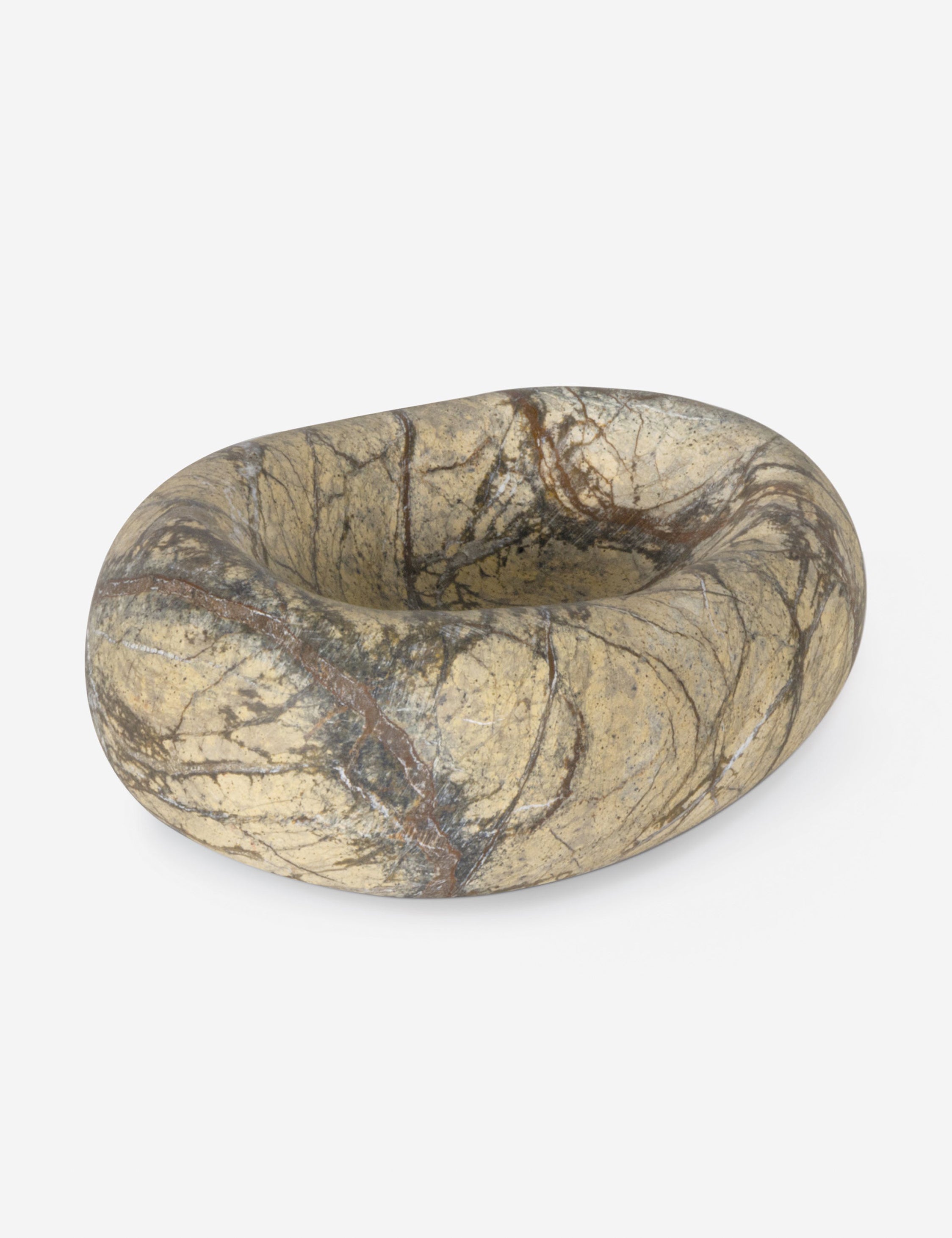Organic Brass Natural Bowl - Black - Image 4
