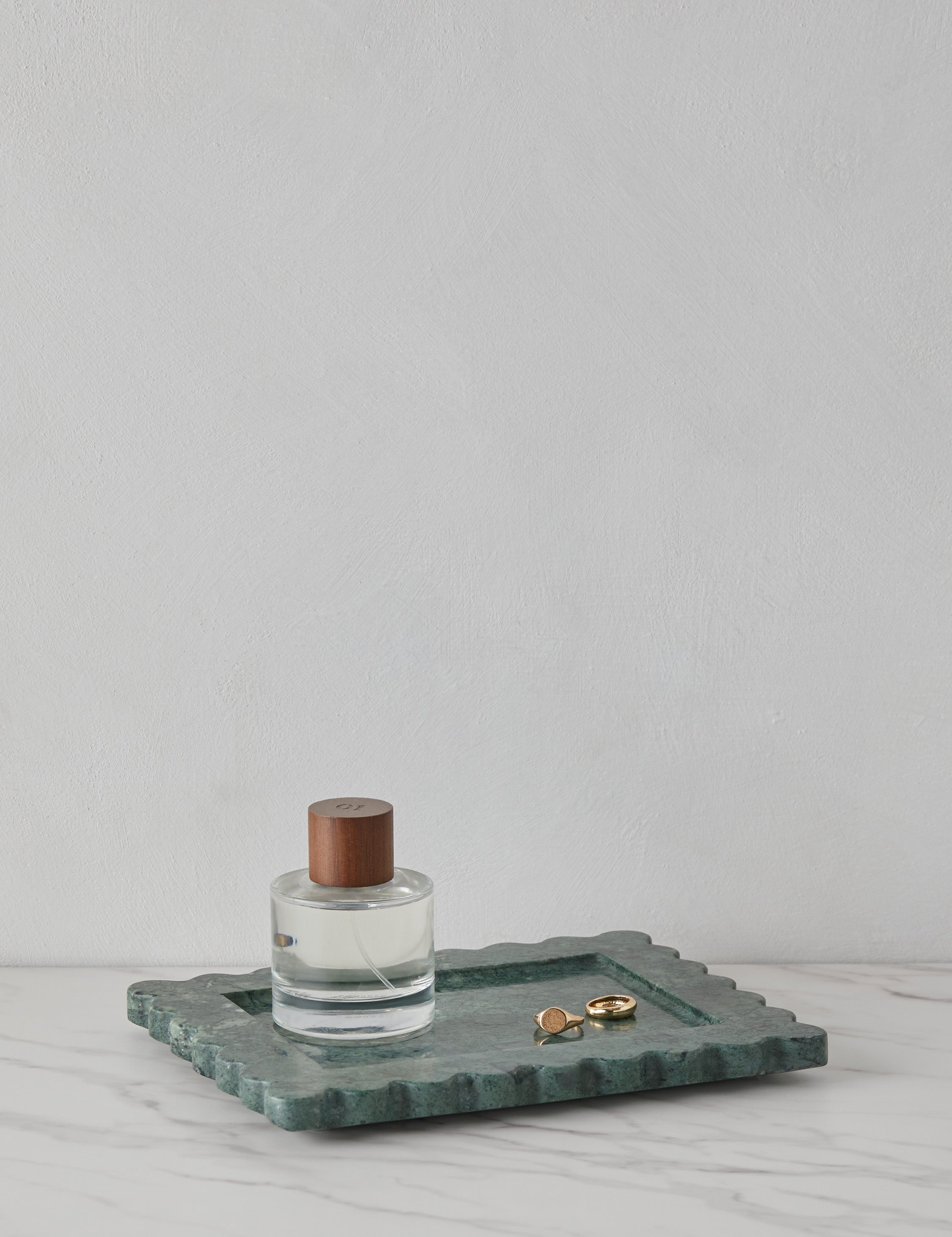 Sculptural Scalloped Stone Tray - EmeraldMarble - Image 11