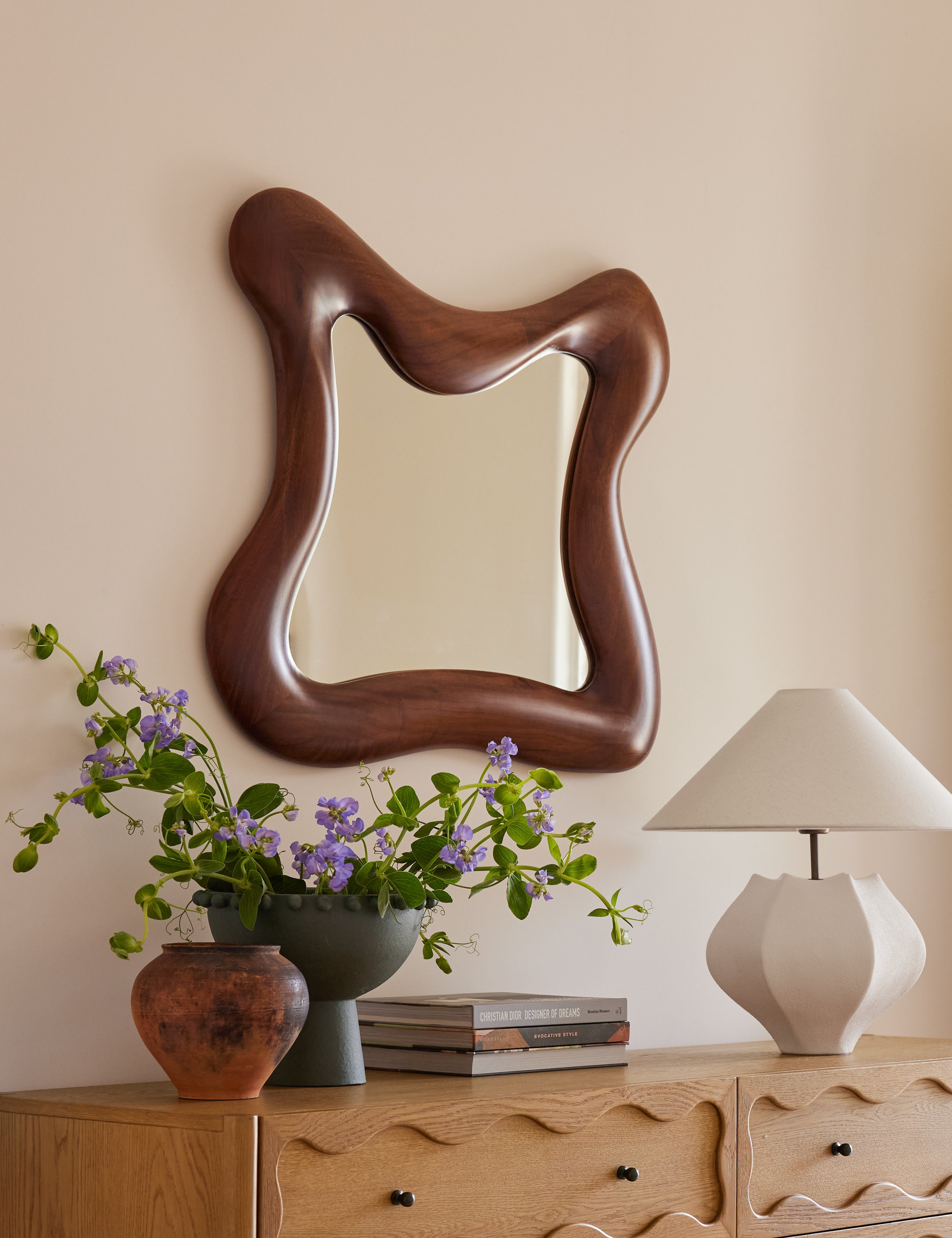 Sculptural Beaded Ceramic Bowl - DarkOlive