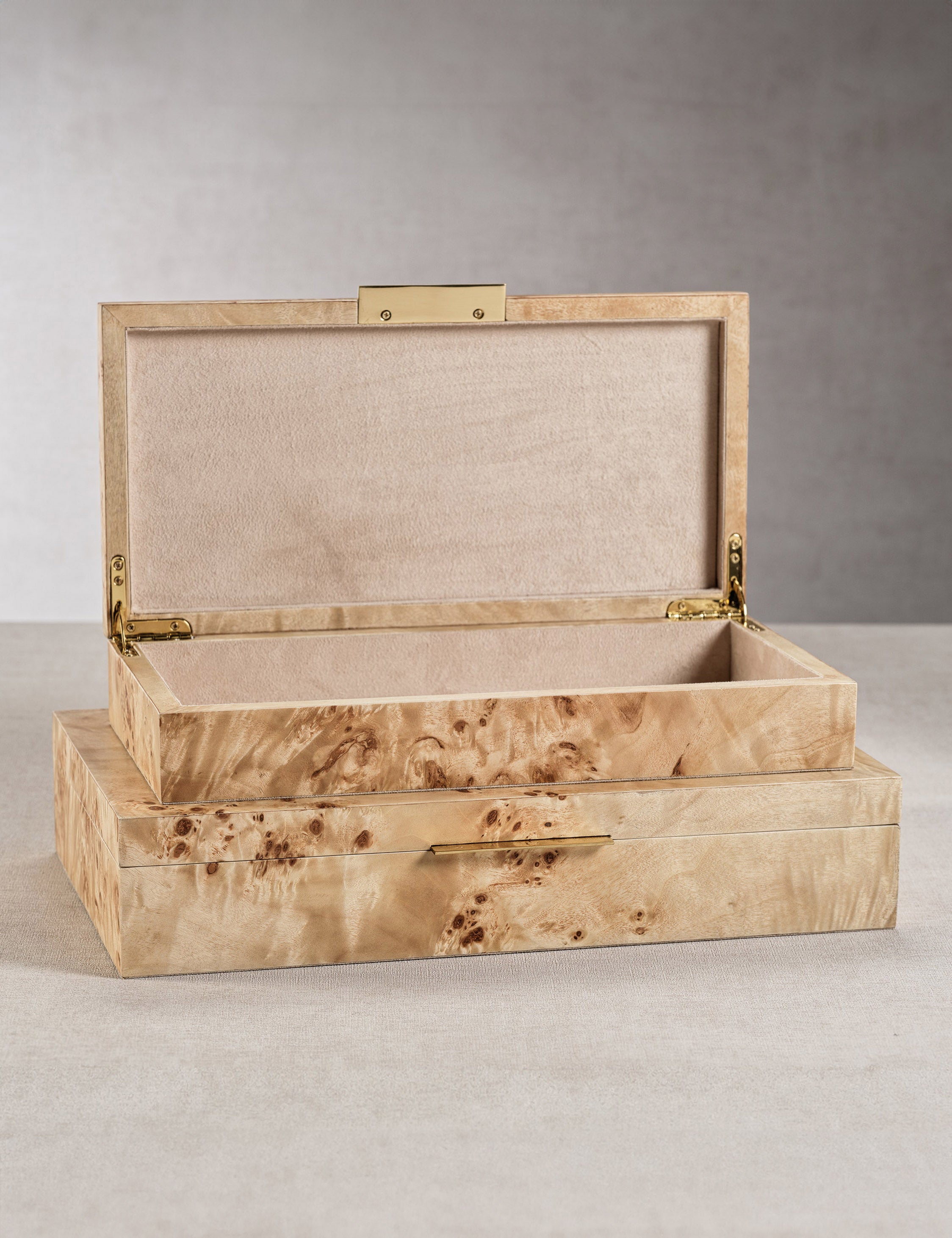 Wood Cotton Box - Burlwood - Image 4