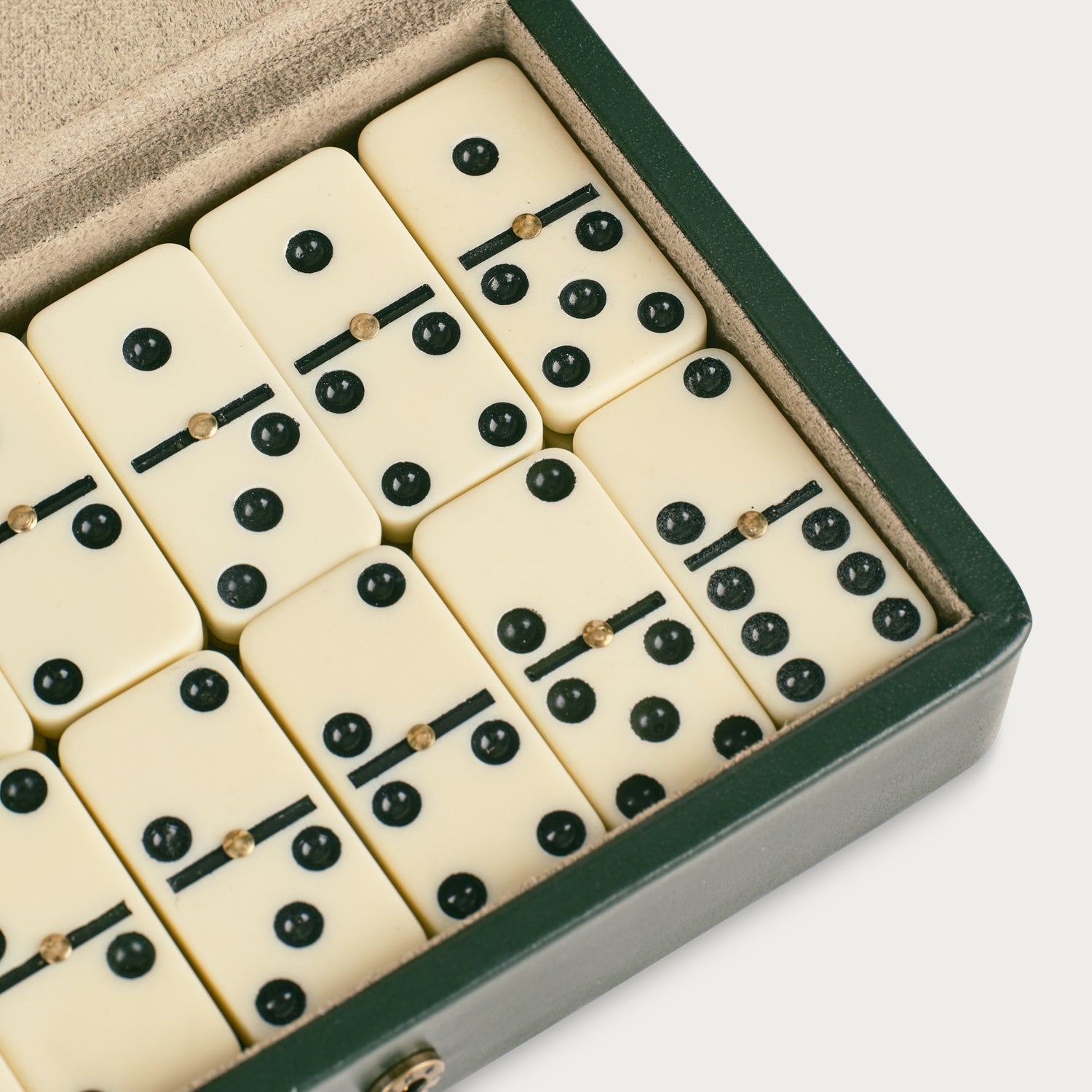 Neptune Leather Dominoes Set, Constable Green - Image 3
