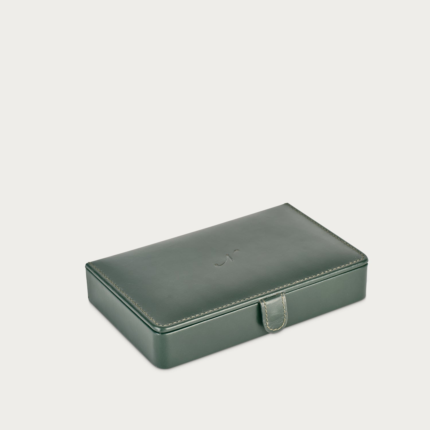 Neptune Leather Dominoes Set, Constable Green - Image 4
