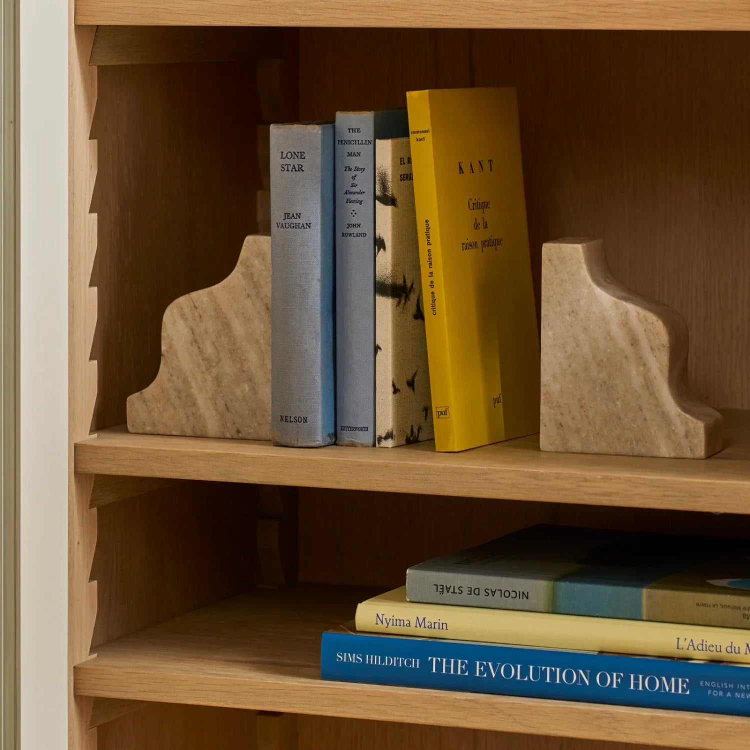 Malborough Curved Marble Bookends