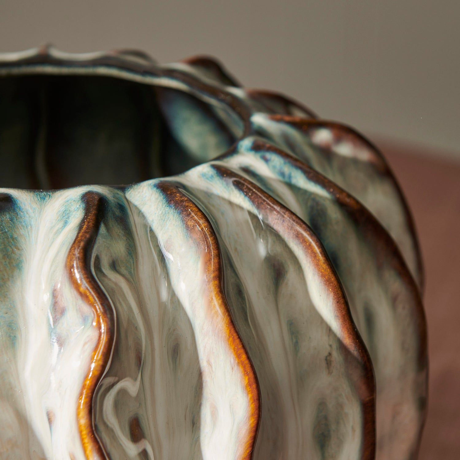 Lavington Vase, Round - Blue - Image 2