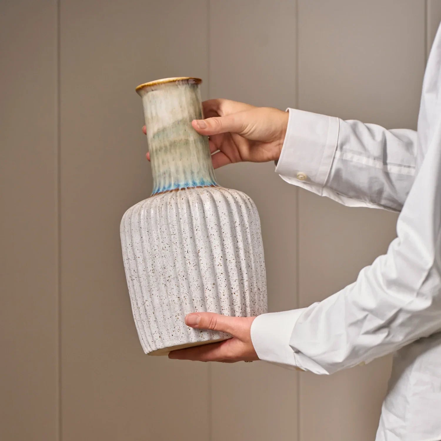 Potterne Vase, Tall - Blue - Image 3